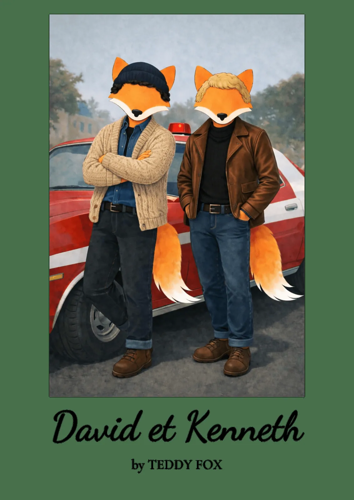 T-shirt oversize Teddy Fox « David et Kenneth »