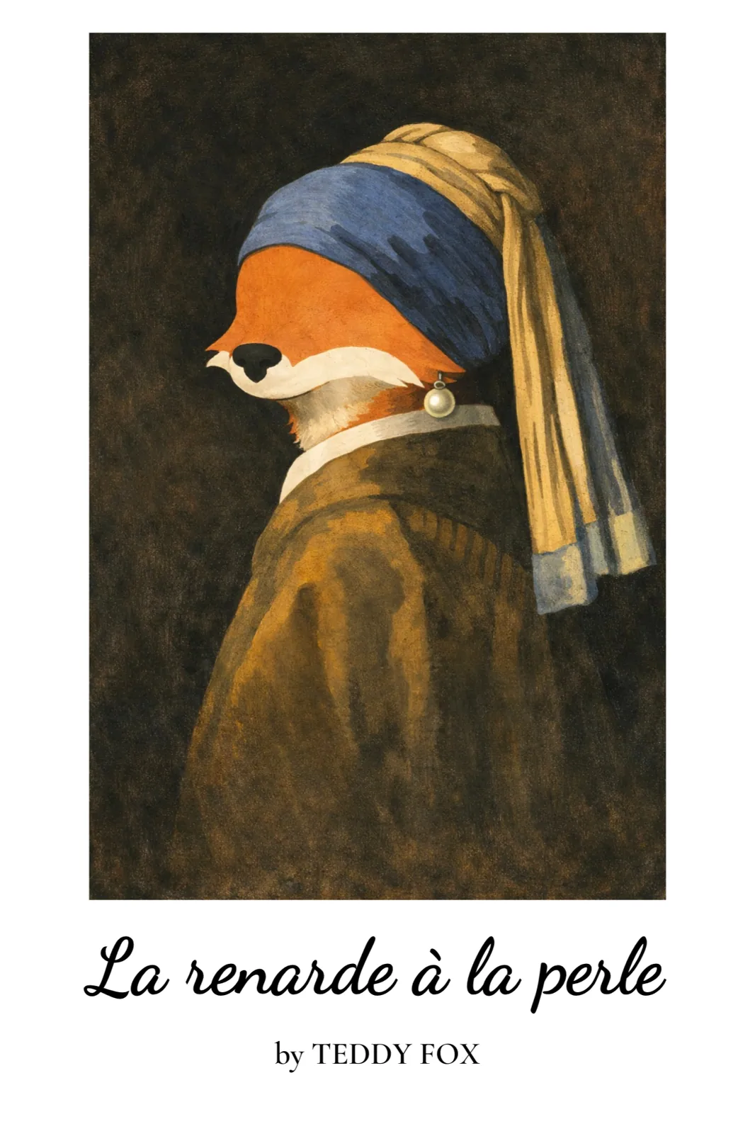 T-shirt oversize Teddy Fox « La renarde à la perle »